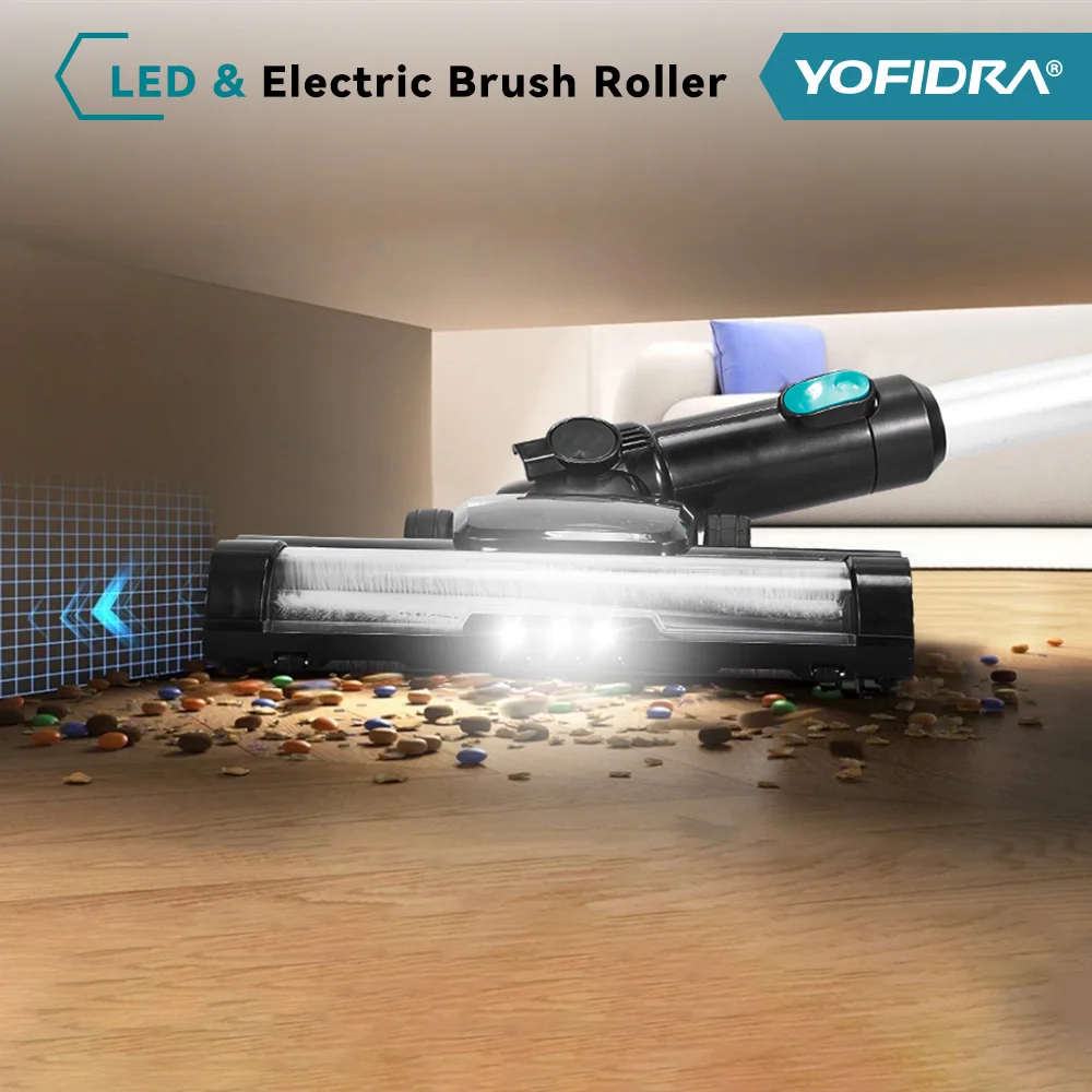YOFIDRA Brushless Vacuum Cleaner 1800W, 30KPa 1.5L portable powerful suction household cleaning tool compatible with Makita 18V battery pin - Image 4