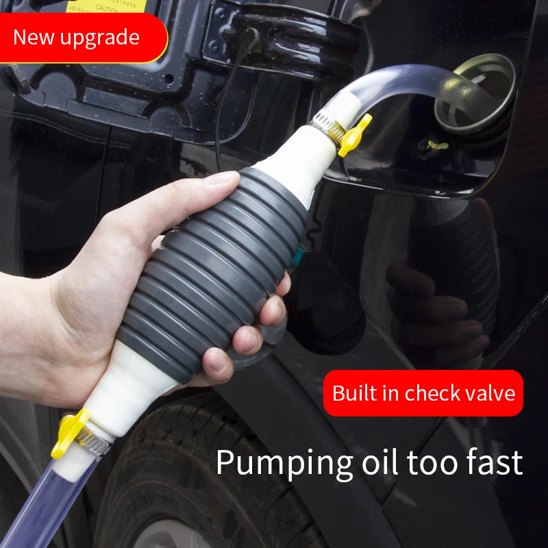 Universal Hand Gas Oil Pump Car Fuel Pump Manual Suction Pipe Gasoline Syphon Auto Engines Fuel Supply System Accessories