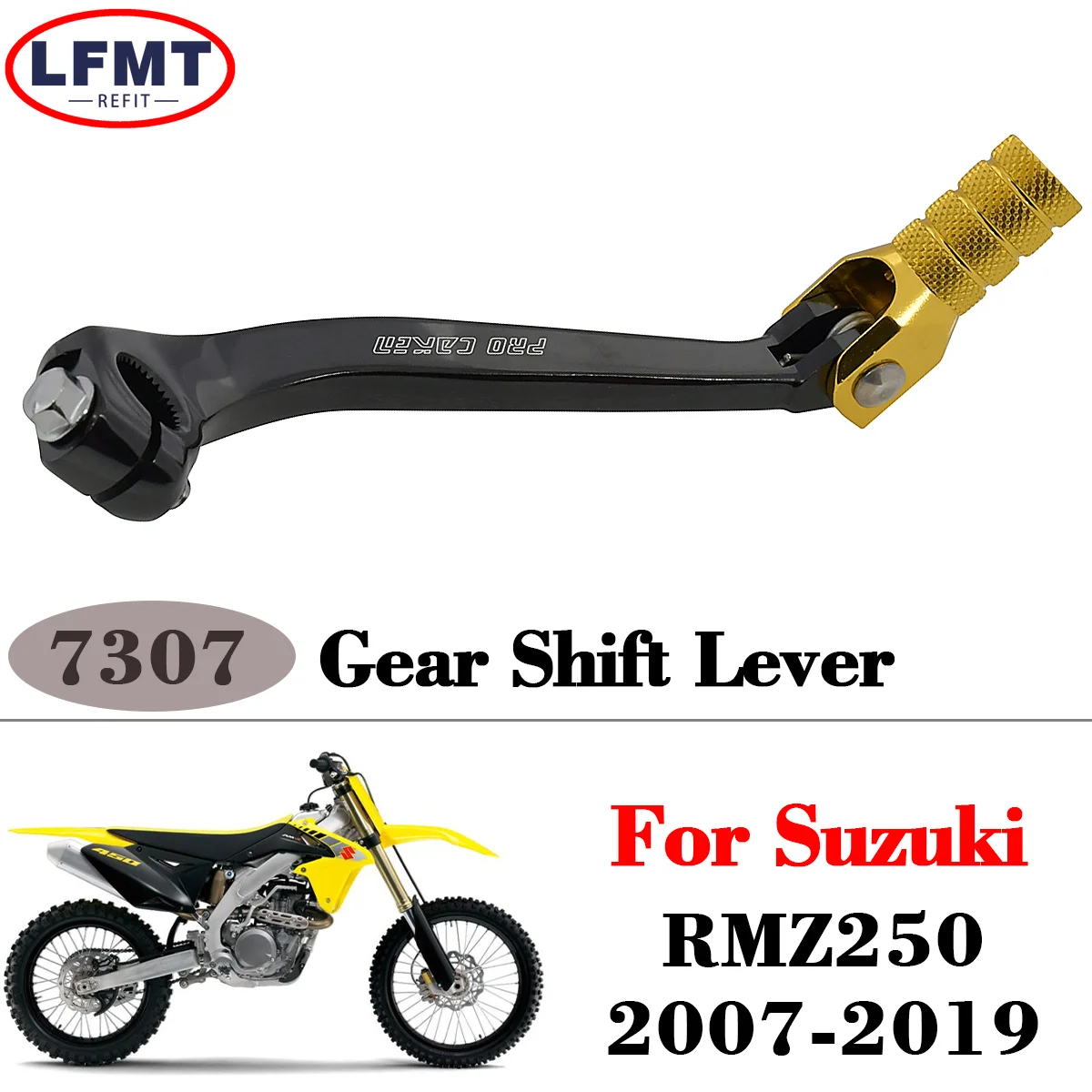 

For Suzuki RMZ250 RM-Z250 RMZ-250 RM Z250 RMZ 250 2008-2016 2017 2018 2019 2020 Motocross CNC Folding Gear Shift Shifter Lever