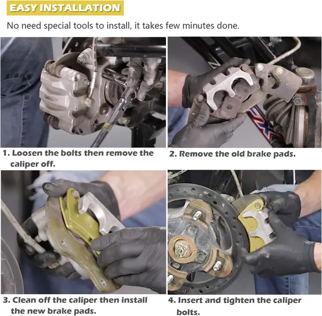 Front Rear Sintered Brake Pads For Polaris RZR XP 1000 EPS - Foto 6