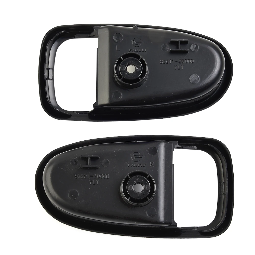 

Brand New Durable Car Cover Bezel Door Handle Trim 2000-2006 2pcs Inside For Hyundai Elantra Interior Lack Left