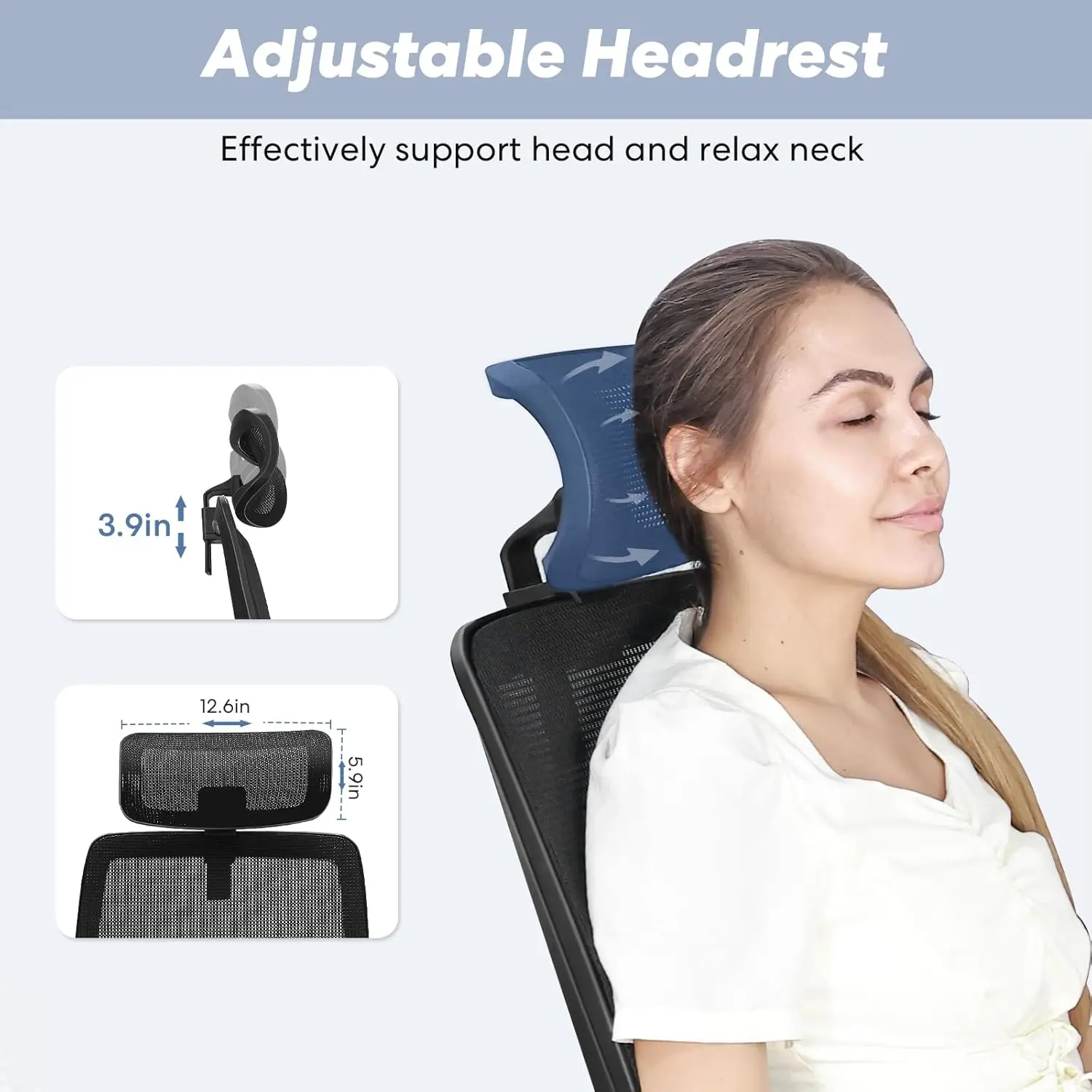 New Mesh Ergonomic Office Computer Desk Chair Flip-up Arms Adjustable Headrests Comfortable Lumbar Support For Home Office 3 New Mesh Ergonomic Office Computer Desk Chair Flip-up Arms Adjustable Headrests Comfortable Lumbar Support For Home Office 3