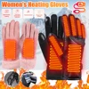 Heated Full Finger Mittens Touch Screen USB Warm Hand Heating Gloves Windproof Constant Temperature for Skiing Riding Hiking 1