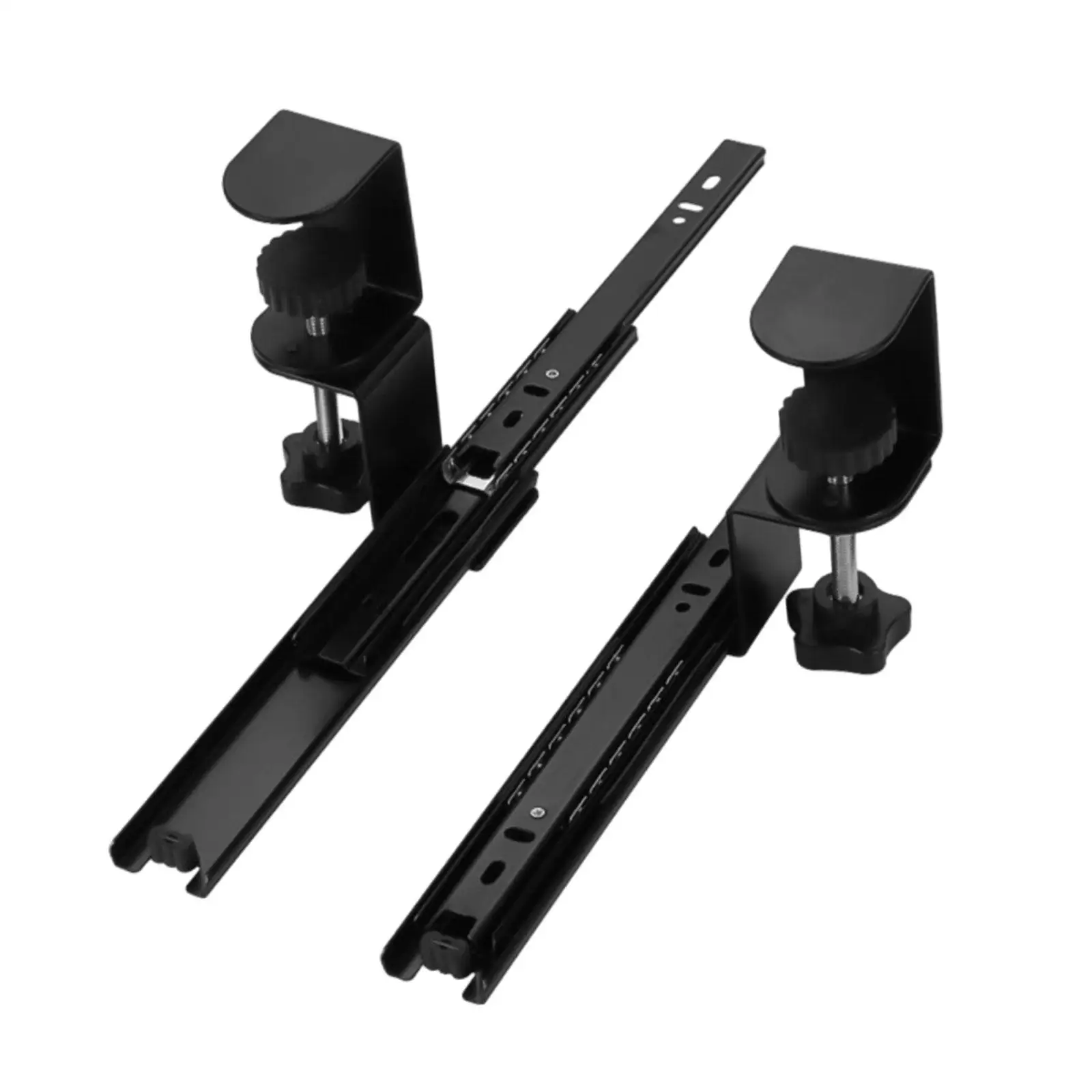 Supporto Pieghevole Per Tastiera - Vassoio Scorrevole Sottoscrivania Con Morsetto - Foto 5