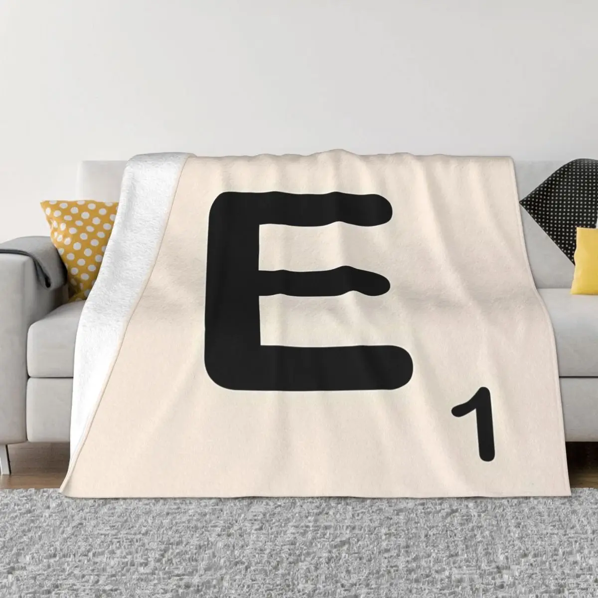 Piastrella Scrabble E Una Coperta In Micro Pile Ultra-Morbida