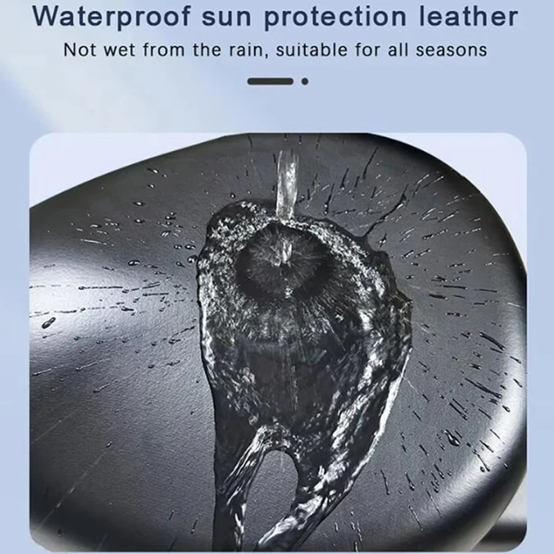 PU Leather Waterproof Electric Bicycle Seat Cover Universal Electric Vehicle Scooters Bike Seat Protector Sunscreen Prevent Wear