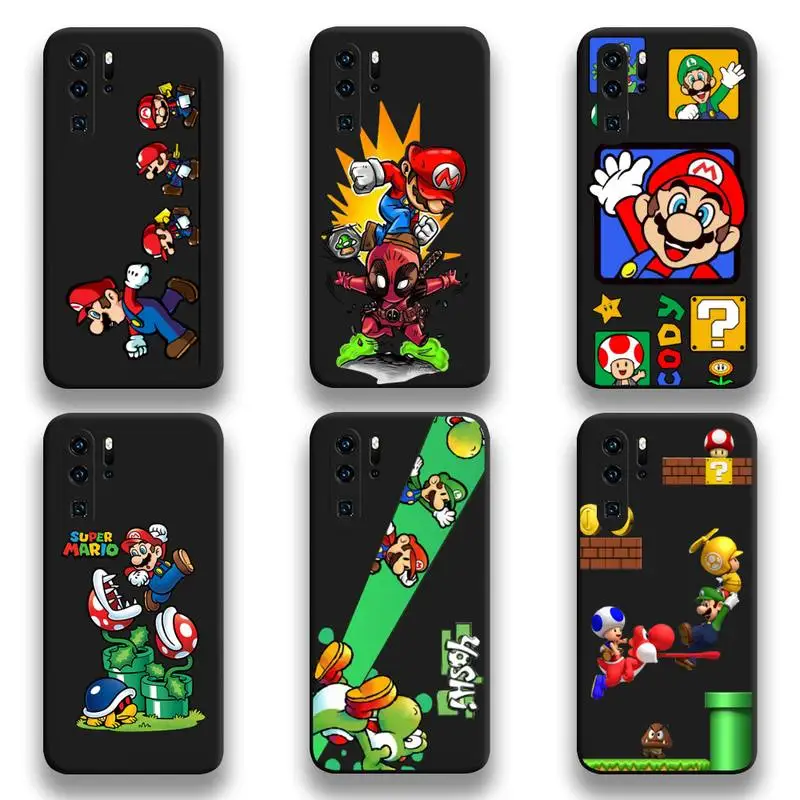 Mario Brothers Phone Case For Huawei P20 P30 P40 lite E Pro Mate 40 30 20 P Smart 2020 |