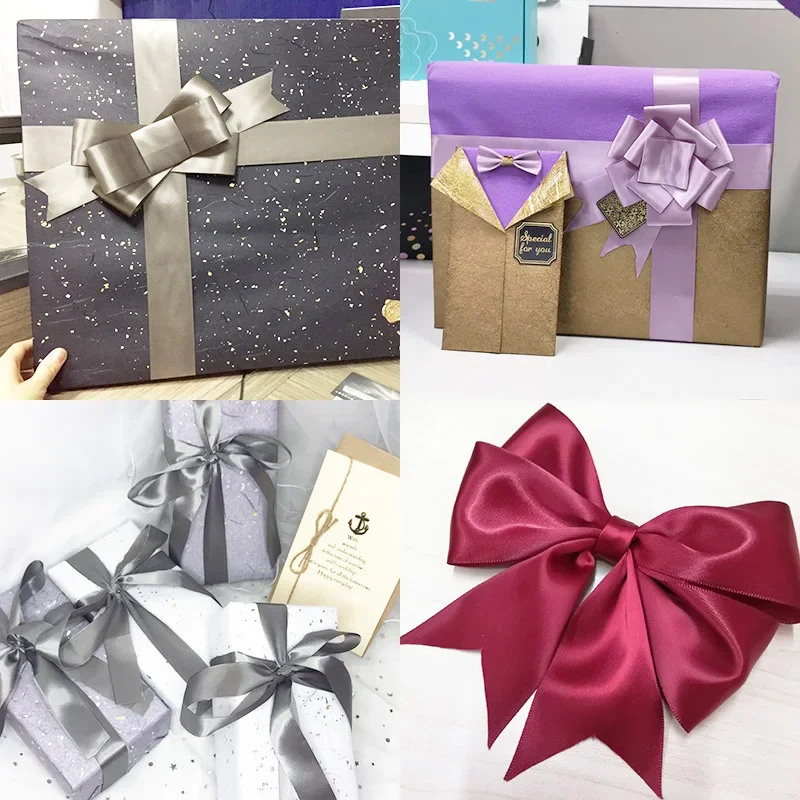22Meters/Roll Silk Satin Ribbons Birthday Party Wedding Engagement Christmas Halloween Gift Wrapping Baby Shower Ribbon Sewing