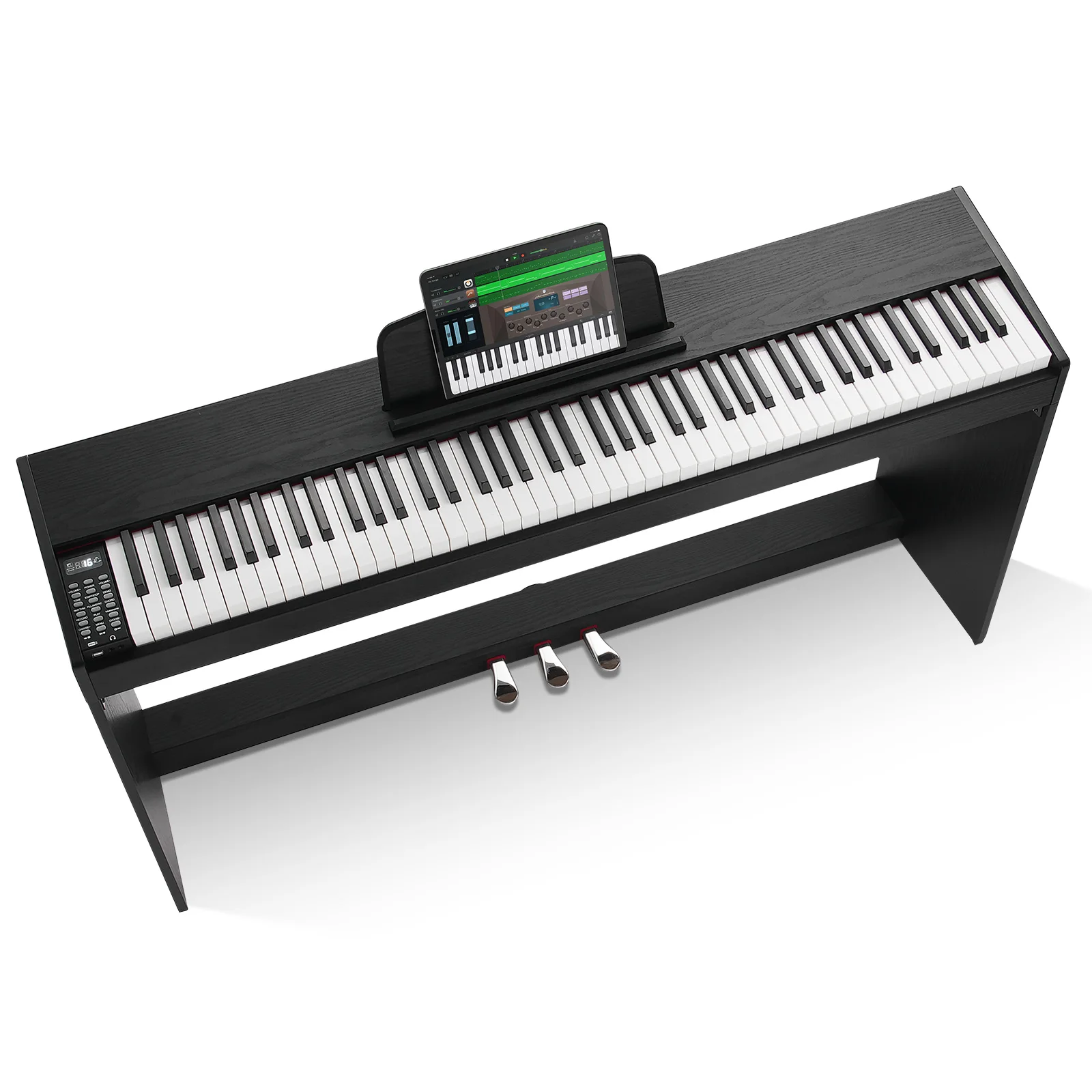 Weighted Digital Piano Keyboard with Dual Mode and 200 Tones
