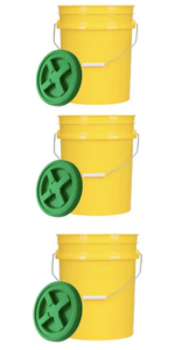 5 gallon food grade bucket with lid