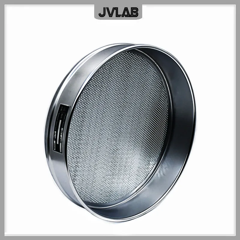 Soil Sieve Horticultural Round Hole Sampling Sieve Laboratory Test R30cm Aperture 0.075-60mm Galvanized Lid & Bottom 1/PK