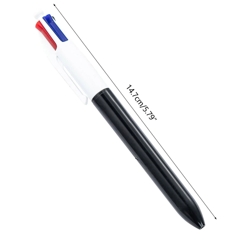 4-in-1 Retractable Ballpoint Pens 4 Colors Shuttle Pens Multicoloured Pens Office School Supplies for Smooth Writing K1KF 3