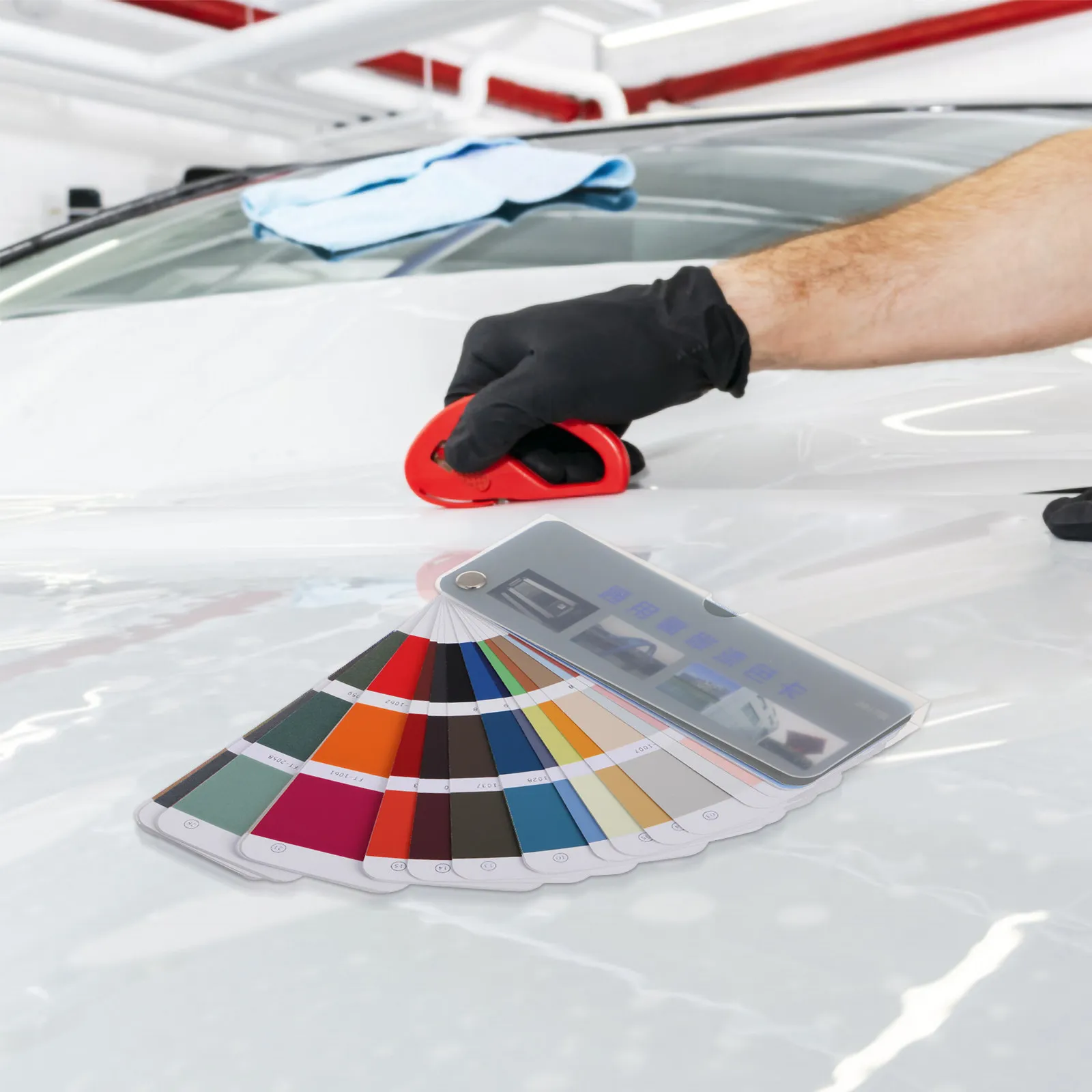 1세트 컬러 카드 페인트 샘플 세트 휴대용 매칭 도구 바닥 오일 수채화 DIY 프로젝트 표준 벌크 칩 팔레트