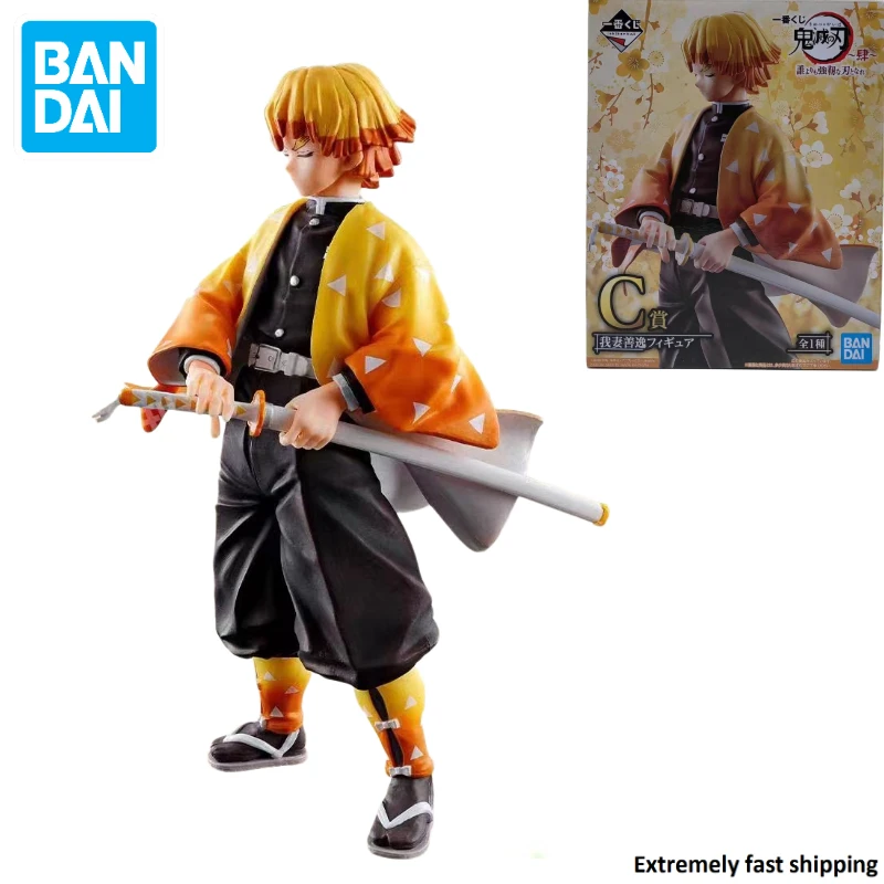 

Оригинальная Bandai рассекающая демонов Ichibankuji, станьте лезвием сильнее всех остальных фигурок агатсума Zenitsu, аниме модель