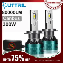 Canbus 자동차 LED 헤드라이트 H4 LED H7 LED H8 H9 H11 H1 9005 HB3 9006 HB4 자동 LED 램프 안개 전구 CSP 칩 300W 80000LM 6000K 12V