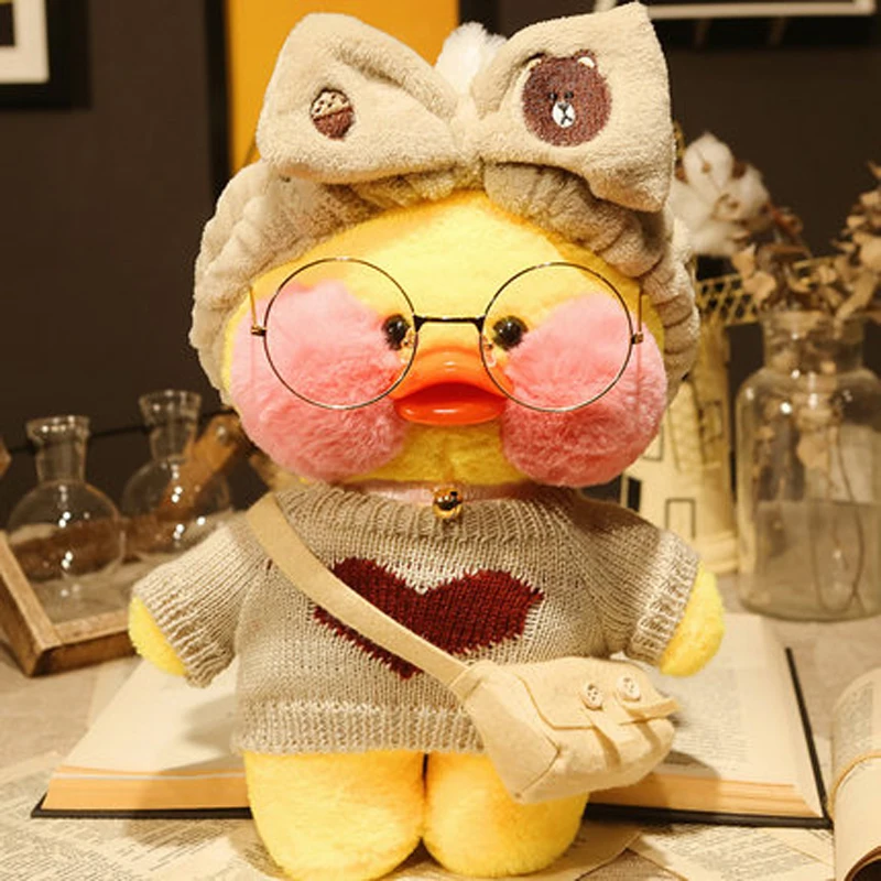 30cm Duck Clothes For Lalafanfan Duck Clothes Cute Plush Dolls Soft Animal  Dolls Children's Toys Birthday Children Gifts - AliExpress