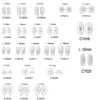 2000pcs Wholesale Eyeglasses Glasses Silicone nose pads various types & sizes eyewear nose pad part oval round 1