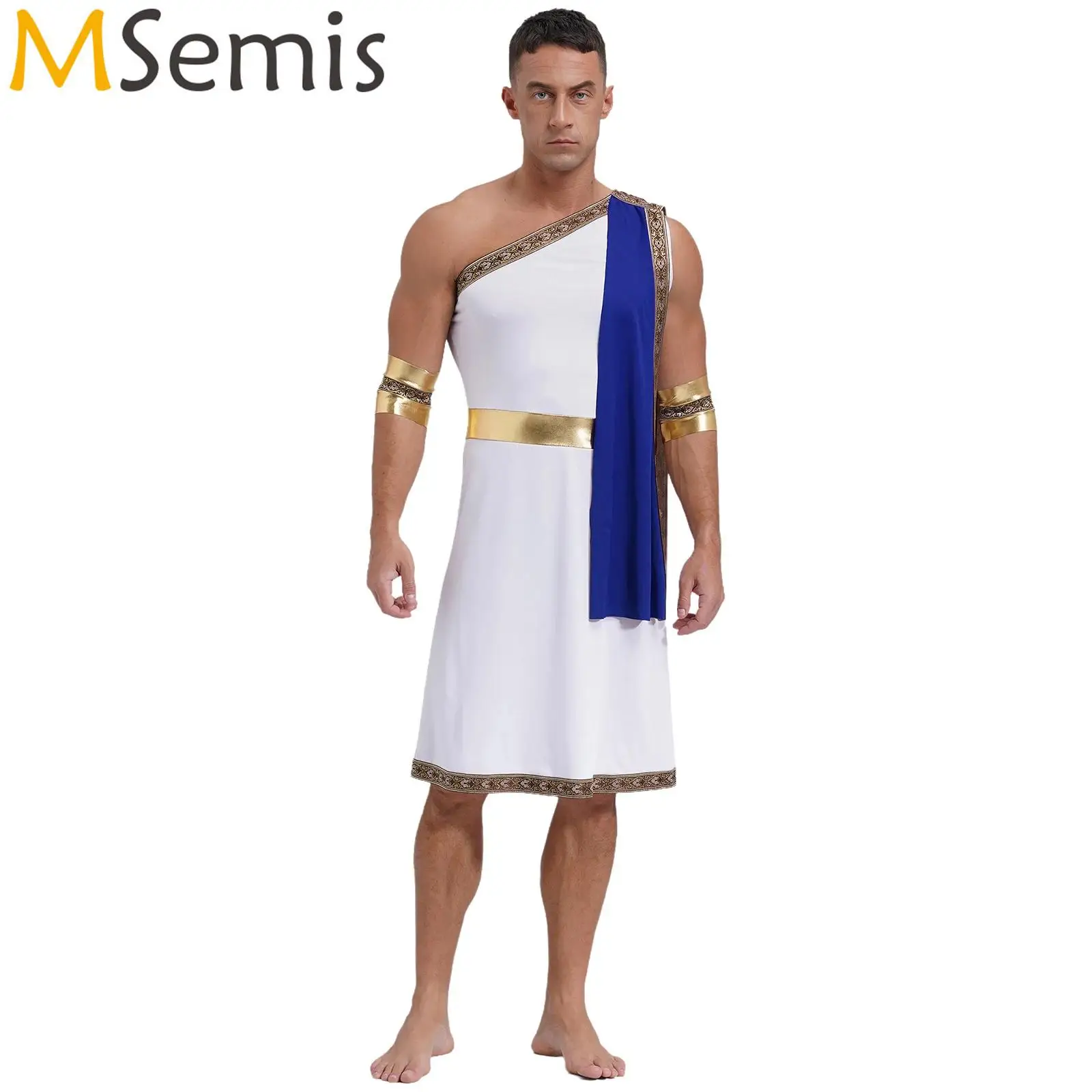 Mens Halloween Gladiator Cosplay Costumes Ancient Greek God