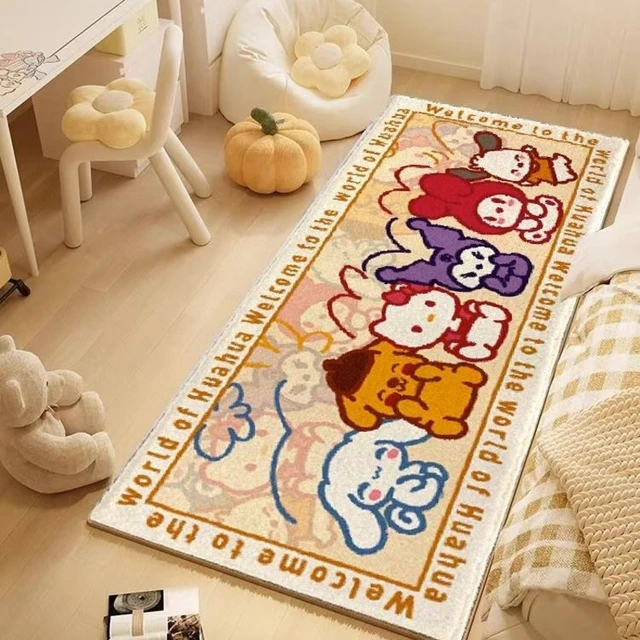 Hello Kitty Kitchen Bath Bedroom Yoga Double-sided PVC Cushion Mat, Large 