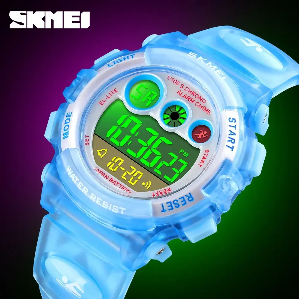 SKMEI 1451 Digital LED Watches  Alarm Date Sports Electronic Digital Watch Dropship Fashion Waterproof Children Boy Girl Watch