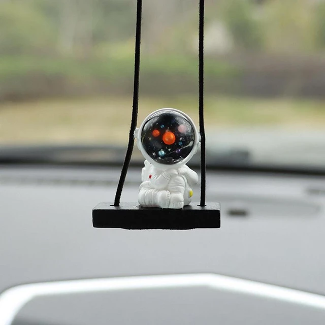 Swing Astronaut Car Pendant Car Rearview Mirror Hanging Ornaments Swing  Astronaut Pendant Automobile Decoration Accessories - AliExpress