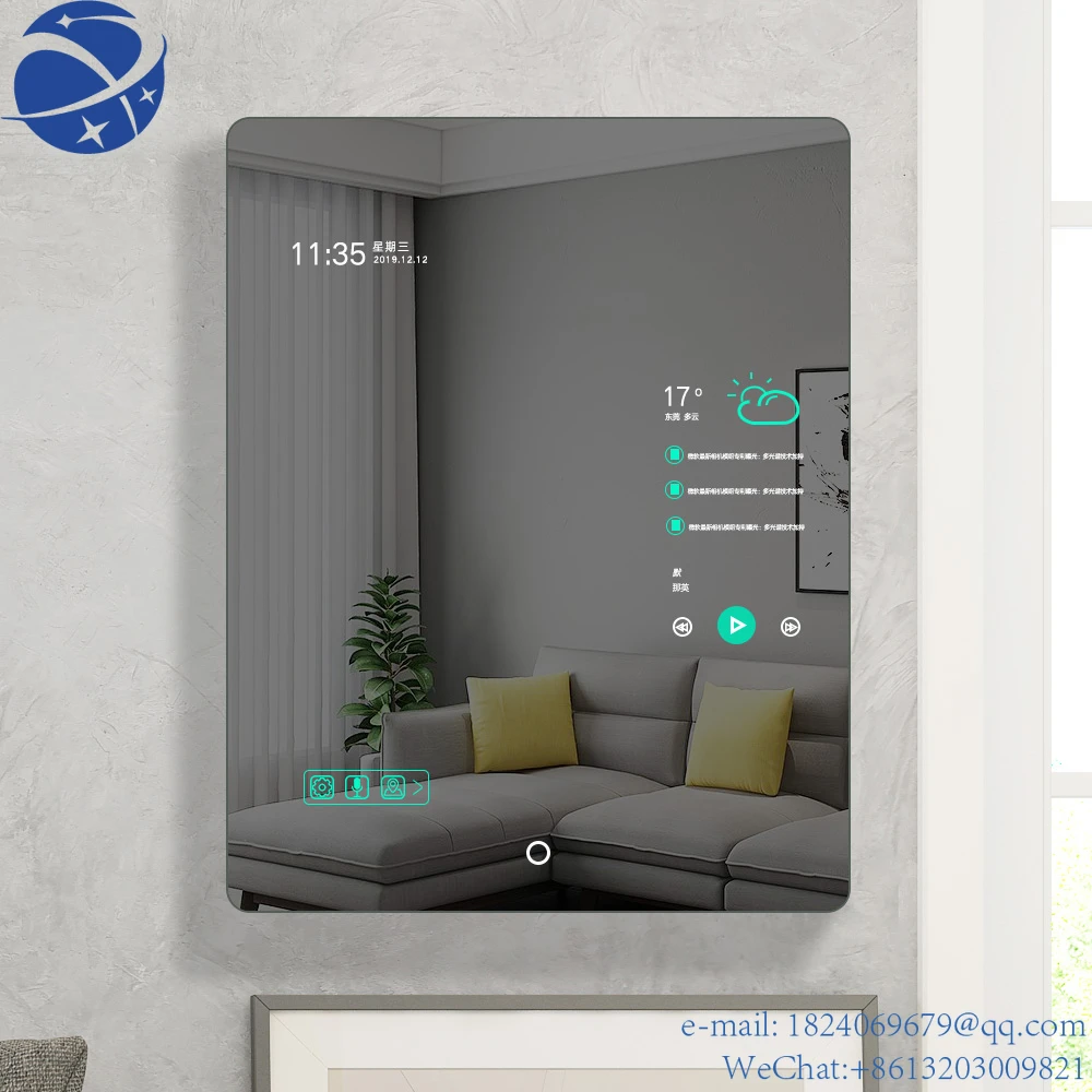 

YUN YITop качественное современное цифровое Android Wifi гардеробное умное зеркало HD фото волшебное зеркало для ванной и телевизора с ЖК-дисплеем