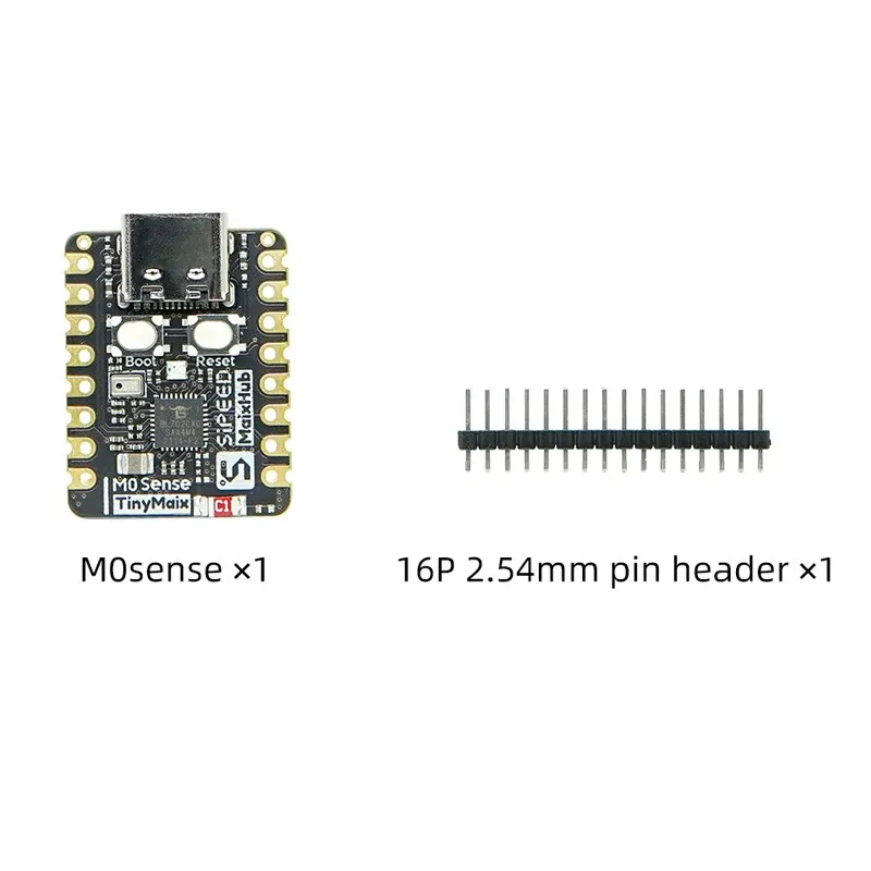 Sipeed M0sense TinyML RISCV BLE702 Bluetooth Mini Fingertip Development Board with 16Pin Header