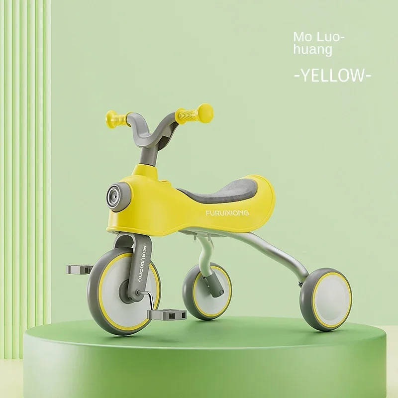Triciclo Per Bambini Bicicletta 2-7 Anni Passeggino Per Bicicletta Per Bambini Musica Leggera Auto Giocattolo