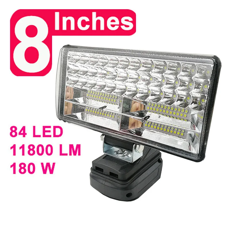 ŰŸ LED   ۾, 18V Ƭ ͸, BL1430 BL1850 ߿ , ޴ ,  USB, 3 ġ, 5 ġ, 8 ġ