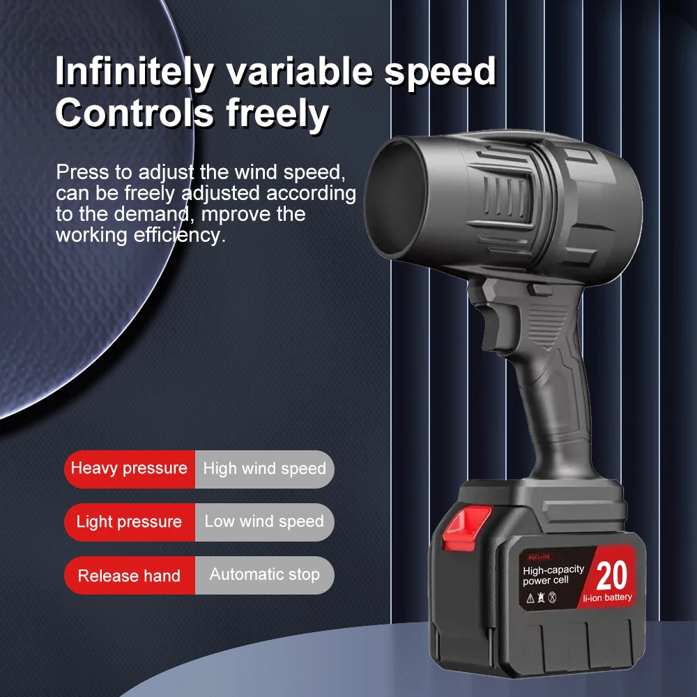 Handheld Car Hair Dryer Cleaning Violent Air Gun Jet Fan Electric Powerful Turbine Turbo Fan Upgraded Version Storm Turbo Fan 2