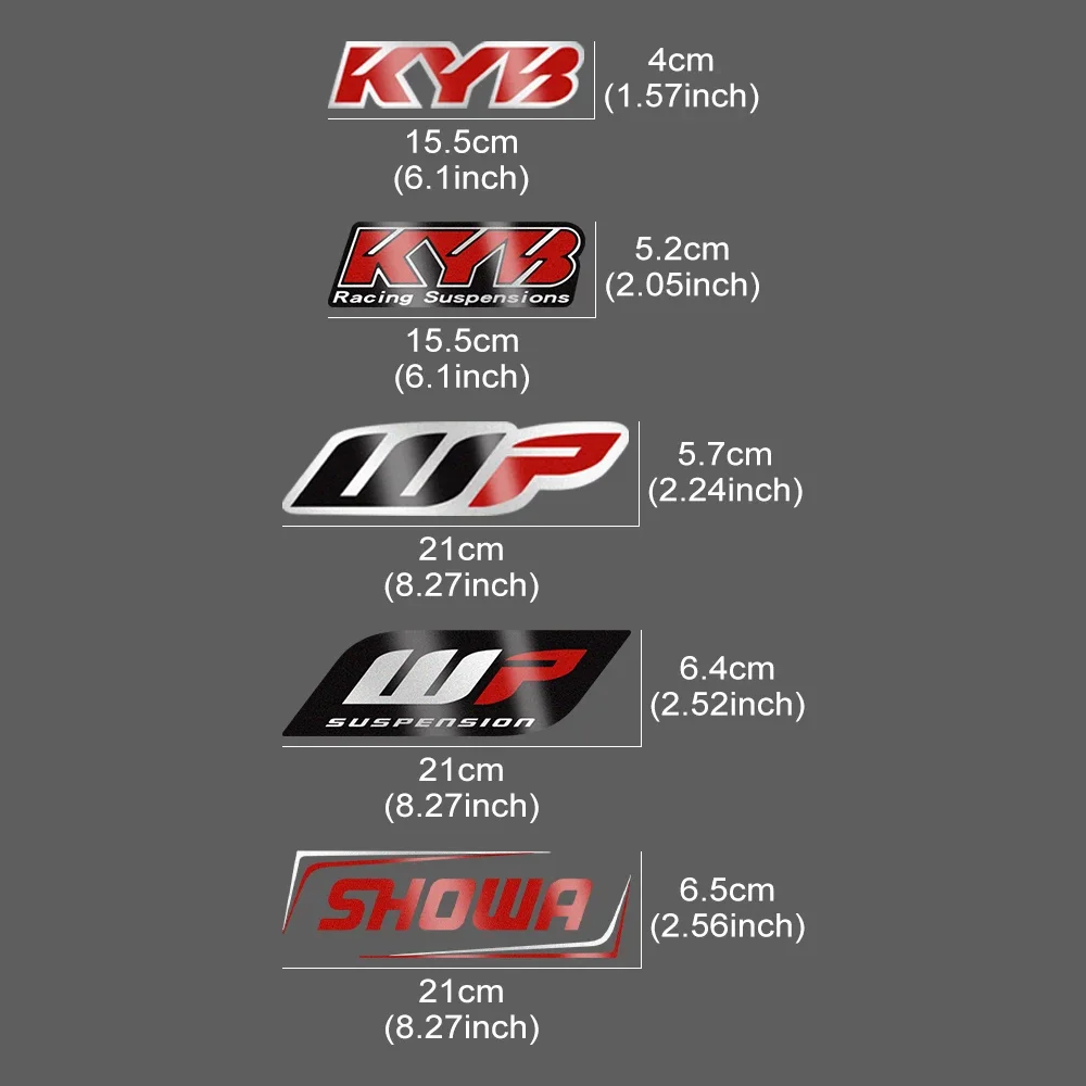 Creative Motorcycle Sticker Fork Showa KYB WP Decal Reflective For Yamaha Honda Suzuki Ktm Kawasaki Benelli Moto Accessories reflective stickers motorcycle stickers vinyl stickers custom stickers motorcycle accessories