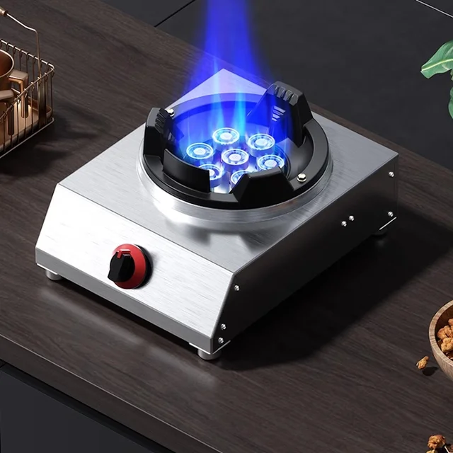 High pressure gas stove cooker Portable Gas cooktop Energy saving gas stove 1 burner Home appliances Stainless steel Cooktops