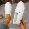 Wear-resistant, Lightweight, Breathable Solid Color Flat Sneakers, Comfortable Casual Running Shoes Zapatillas Deportivas Mujer 1