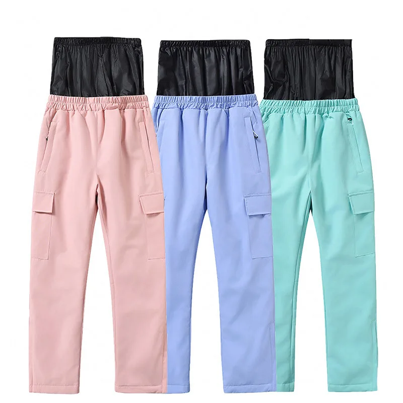 Children's Ski Pants For Boys and Girls Winter Outdoor Breathable Waterproof Windproof and Warm Thickened Children Ski Pants