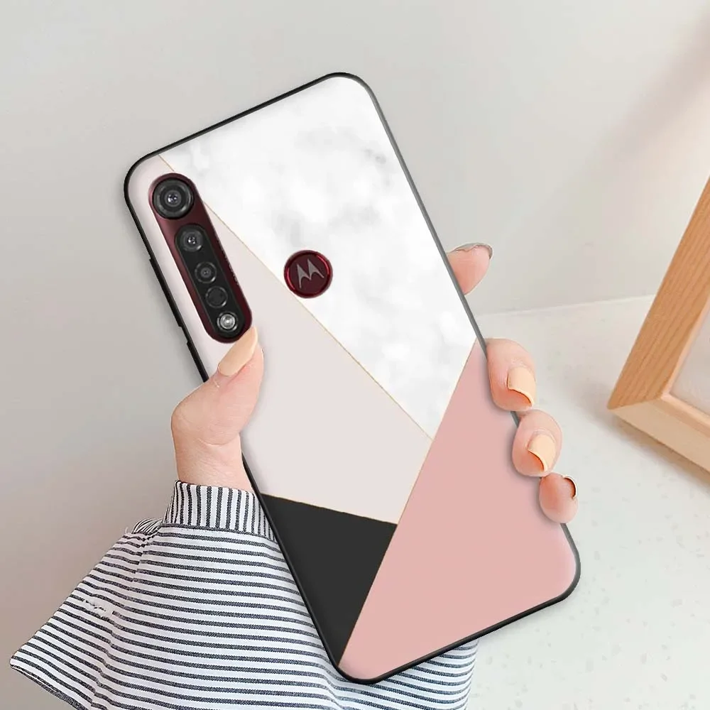 Sleek Matte Silicone Protective Case - Fashion TPU Back Cover for Motorola Moto G8 Plus, G8 Play & G8 Power