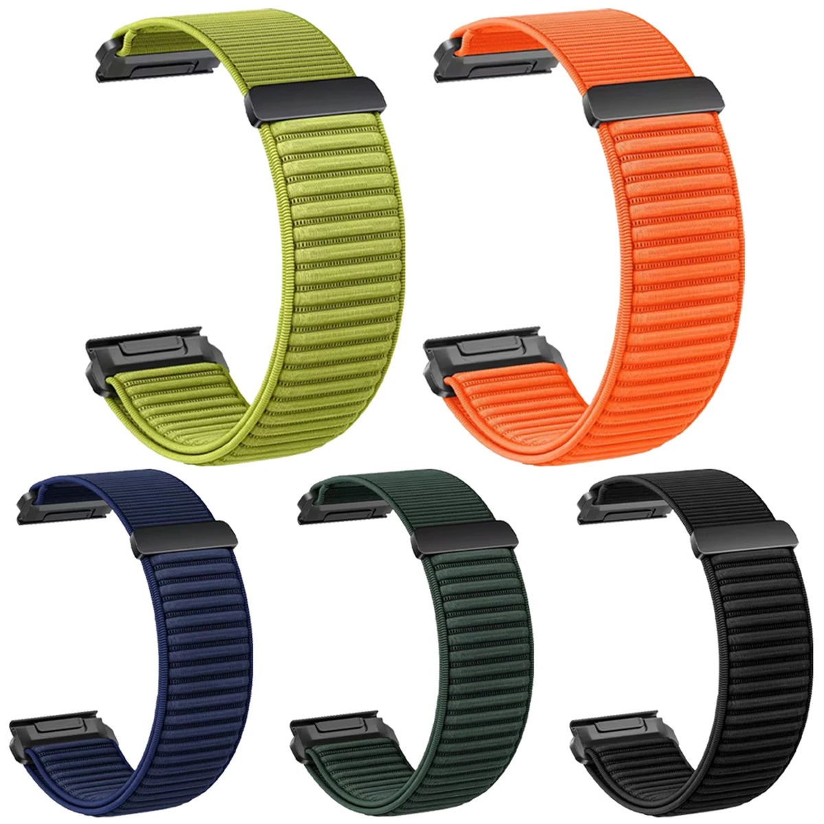 Durable Quick Release Woven Nylon Sport Band, 26mm/22mm