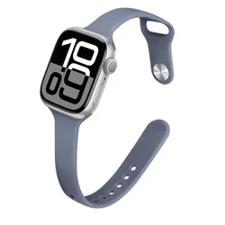 Breathable Silicone Strap for Smartwatch - Elegant Bracelet Design (Lavender grey 10)