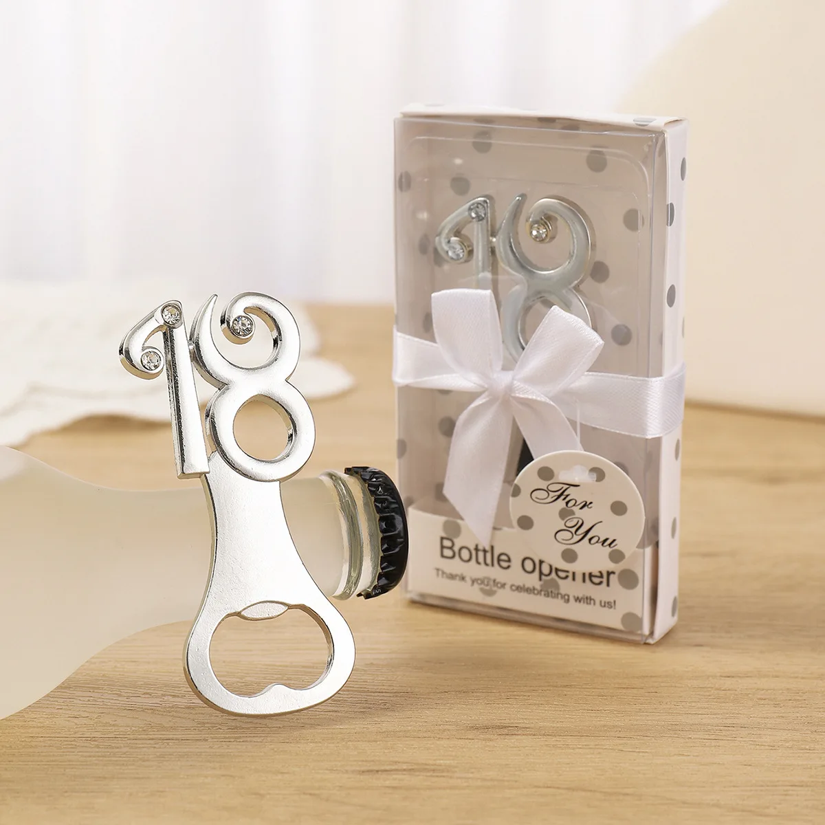 20Pcs 18th Bridal shower Party Favors For 15th Bottle Openers Birthday gifts and 50th Wedding anniversary gift for guests