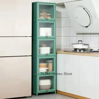 ตู้เก็บของอเนกประสงค์หลายชั้น ตู้เก็บไวน์ ตู้เก็บของในครัว เฟอร์นิเจอร์อะคริลิค ตู้เก็บของในห้อง ตู้ครัวทันสมัย สไตล์มินิมอล 2