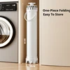 Thickened Foldable Clothes Hanger Rotary Floor Standing Clothes Drying Rack for Balcony Bathroom Space Saving Clothes Organizer 6