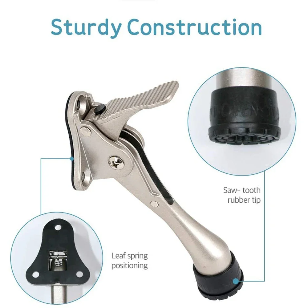 Door Stopper Heavy Duty Mute Zinc Alloy Non-Slip Rubber Tip Hidden Wall Protector Hardware door stopper silicone door stopper door stopper bumpers magnetic door stopper