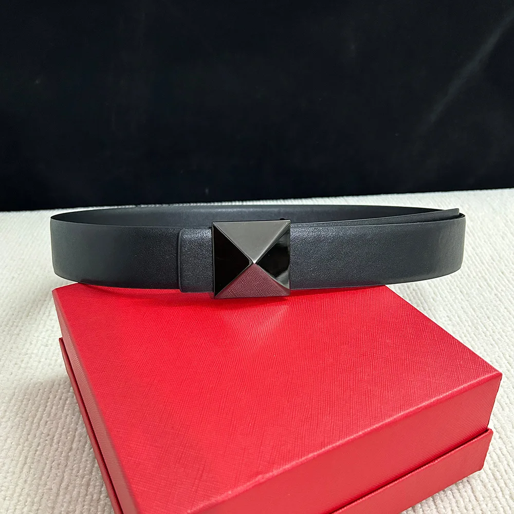 4CM Reversible Leather Women Belt for women dress
