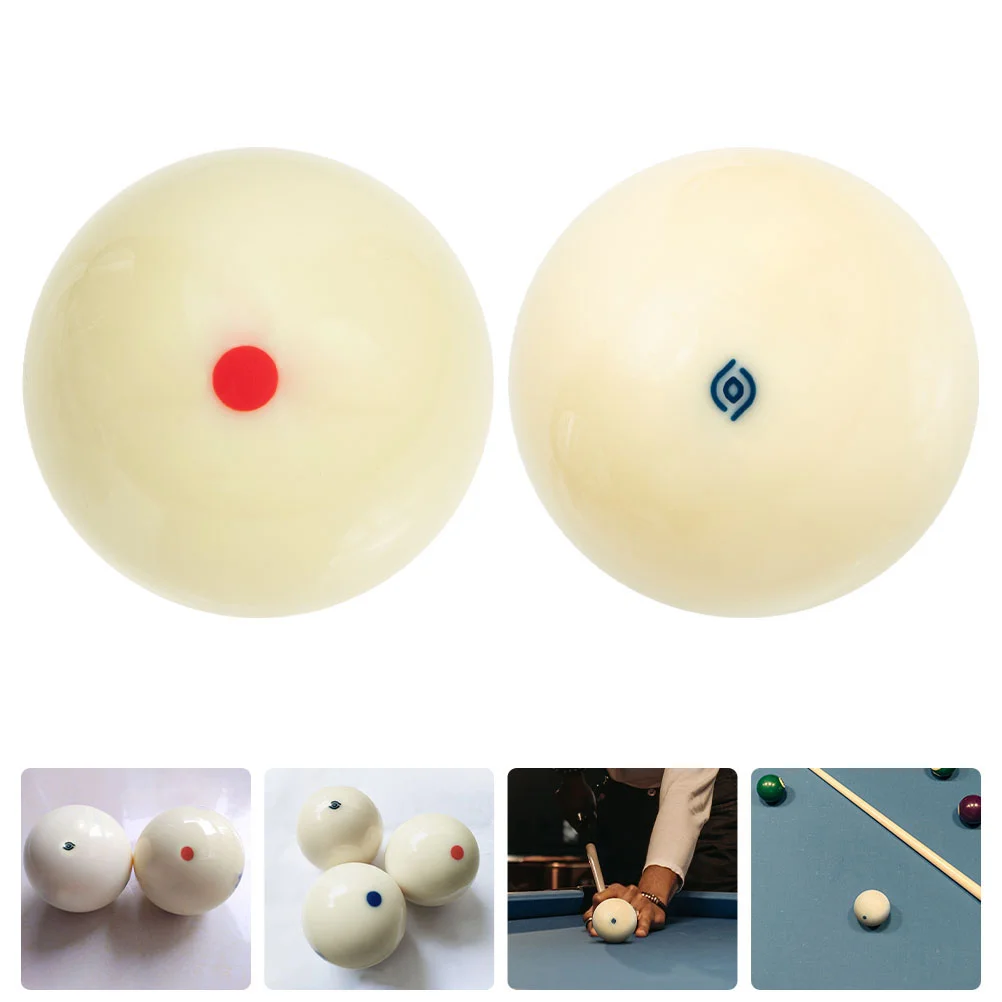 Billiard Cue Ball Cue Balls Accessory Replace Replaceable White Pool Table Balls Resin Equipment Wear-resistant (Mixed Style) 10 pcs 30mm multicolor funny balls mixed bouncy ball solid floating bouncing child elastic rubber ball of pinball bouncy toys