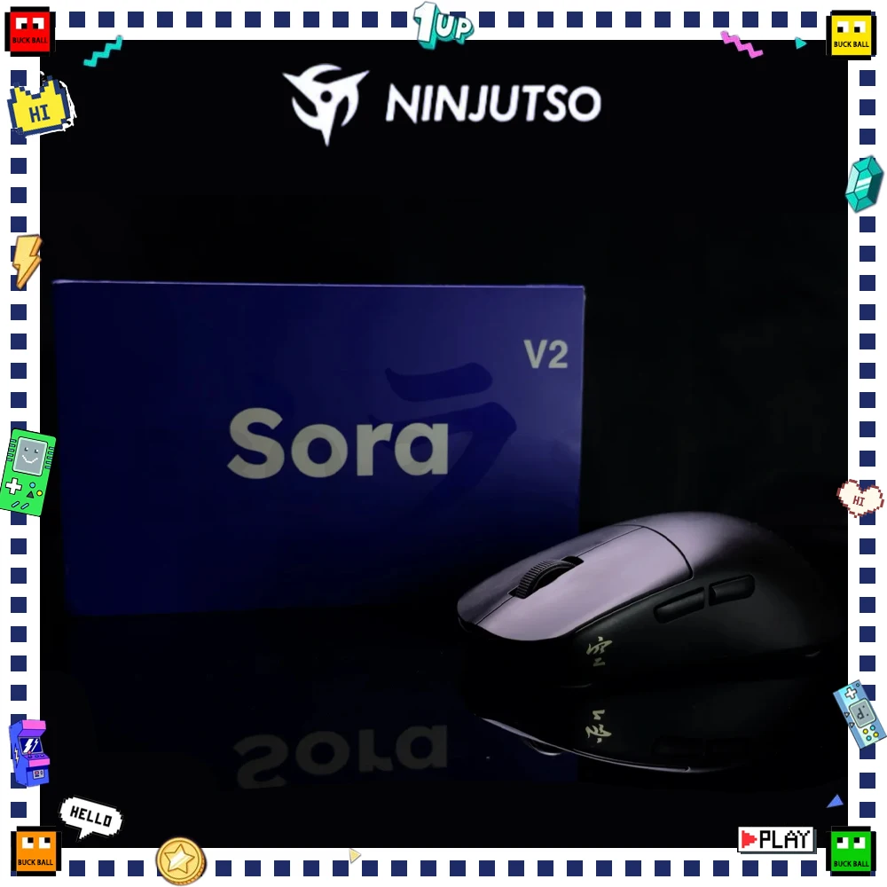 Ninjutso sora v2ワイヤレスマウス、デュアルモード、e-sports、軽量 