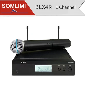 SOMLIMI BLX24 PG58 BETA58 S58 무선 마이크, BLX24Rreceiver, PG58 핸드헬드 마이크, 노래방용 좋은 도우미