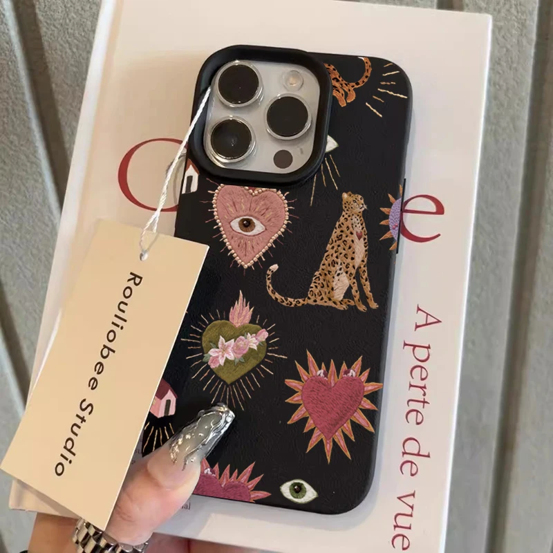 Cavka Fundas A Juego Para Parejas Compatibles Con IPhone 16 15 14 13 12 11 Pro Max Mini Xs X 6s 8 Plus 7 Xr 10 SE 5 Animales Rosa Novia