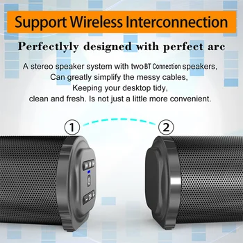 Sound Bar TV Sound System Bluetooth Speaker Wireless Subwoofer Bass Home Theater Rechargeable Lound Portable Speaker 2
