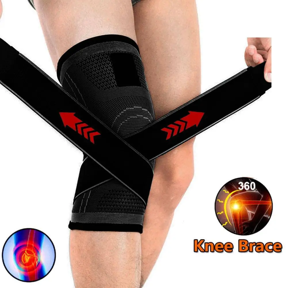 1 Pcs Knee Pads Braces Sports Support Kneepad Men Women for Arthritis Joints Protector Fitness Compression Sleeve knee sport pads brace compression knee pads for dancing work joints arthritis protector tape gym volleyball sports accessories