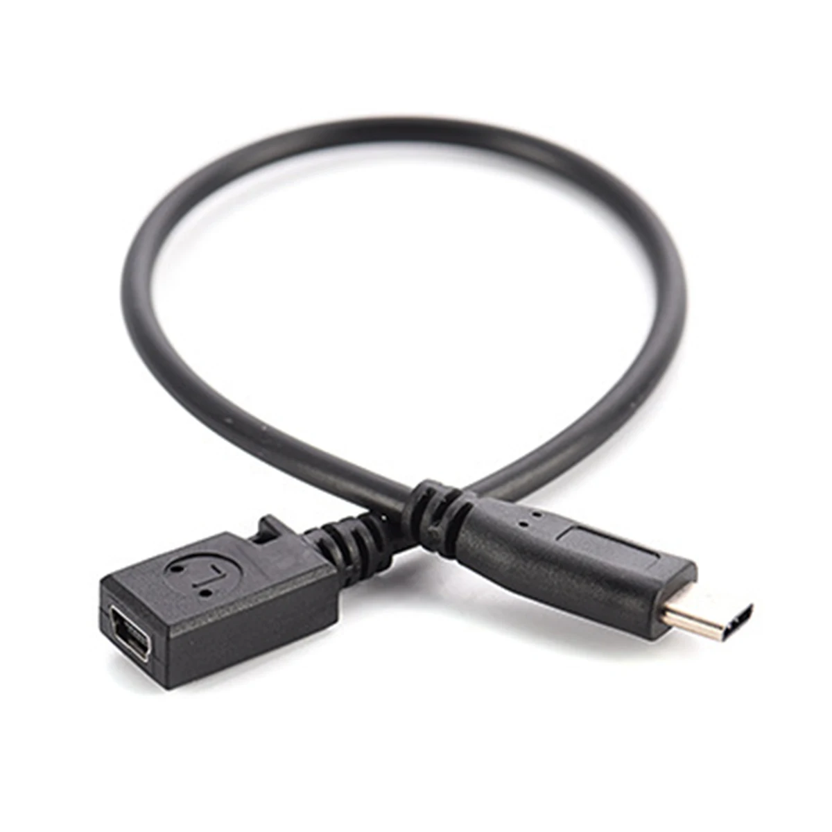 USB 3.1 C 타입 수 플러그-미니 USB 암 어댑터, 데이터 충전기, 싱크 커넥터, 컨버터 케이블 코드, 1 개