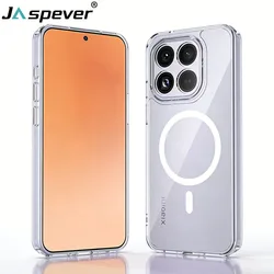 Hybrid Transparent Magnetic Hard Case with Soft Bumper for Xiaomi 17 pro